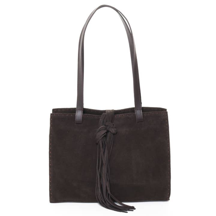 MONTEREY bruine suède voor wholesale door Carla Mancini