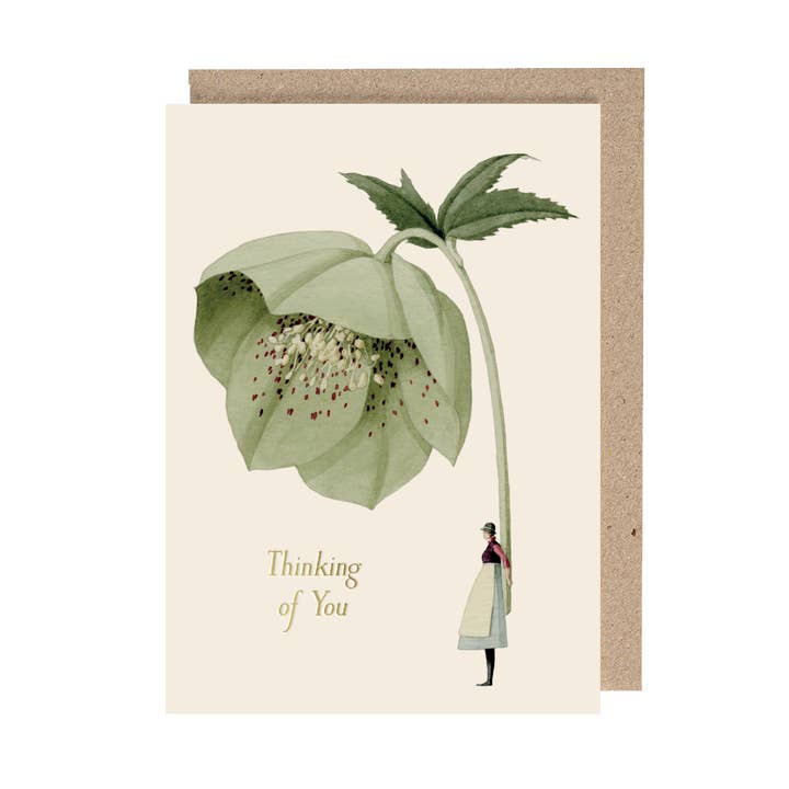 Hellebore (Thinking of You) Card for wholesale by Hester & Cook - Stationery