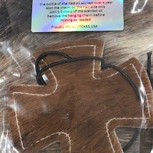 reSCENTit ~ Red Dirt Leather - Wholesale Car Freshener - Unisex - 2P-HAIR ON HIDE reSCENTable CHARMS 7