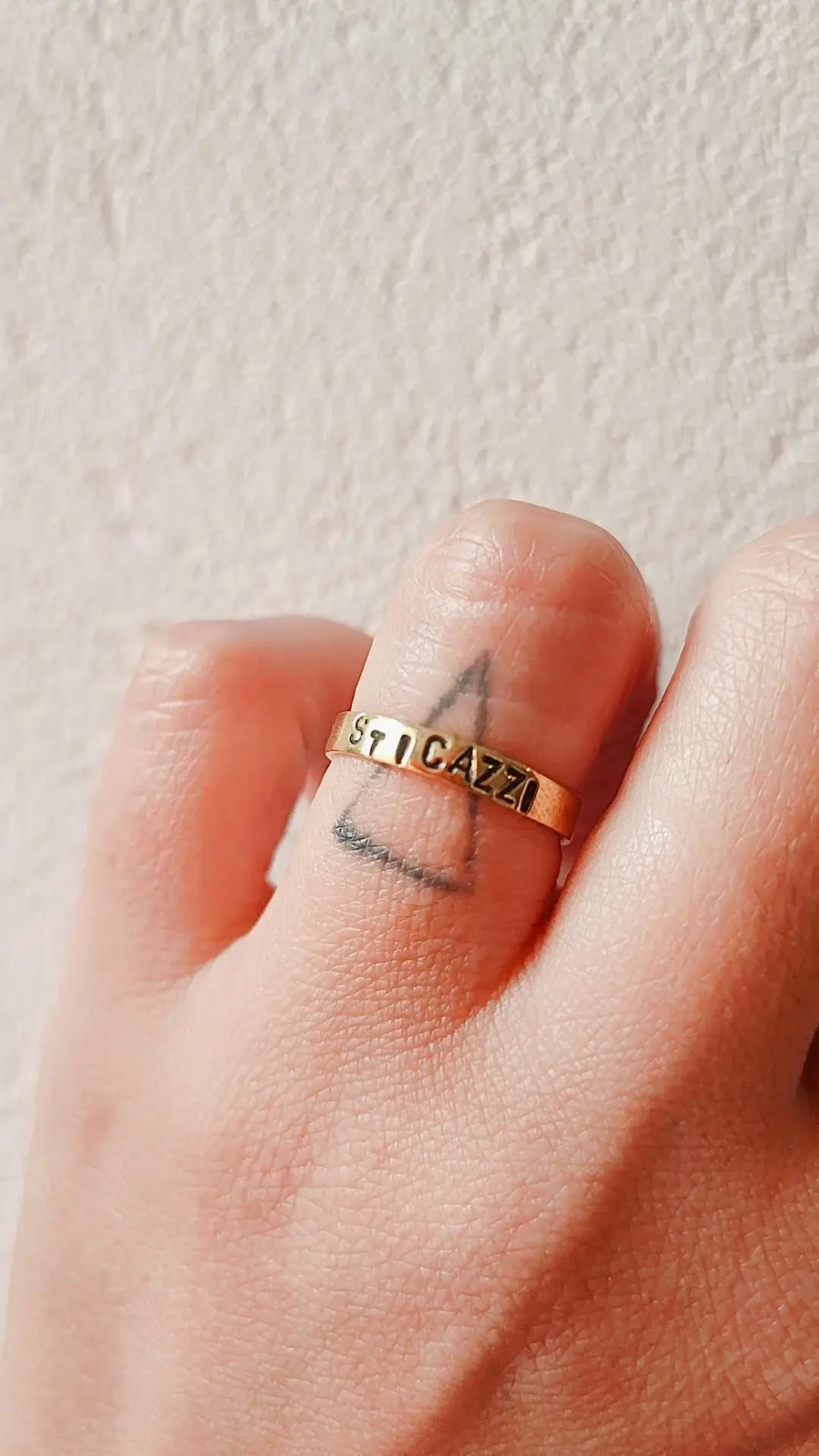 Loti jewels - Wholesale Band/Stacked Ring - ROSE RING IN BRASS WITH ENGRAVING7