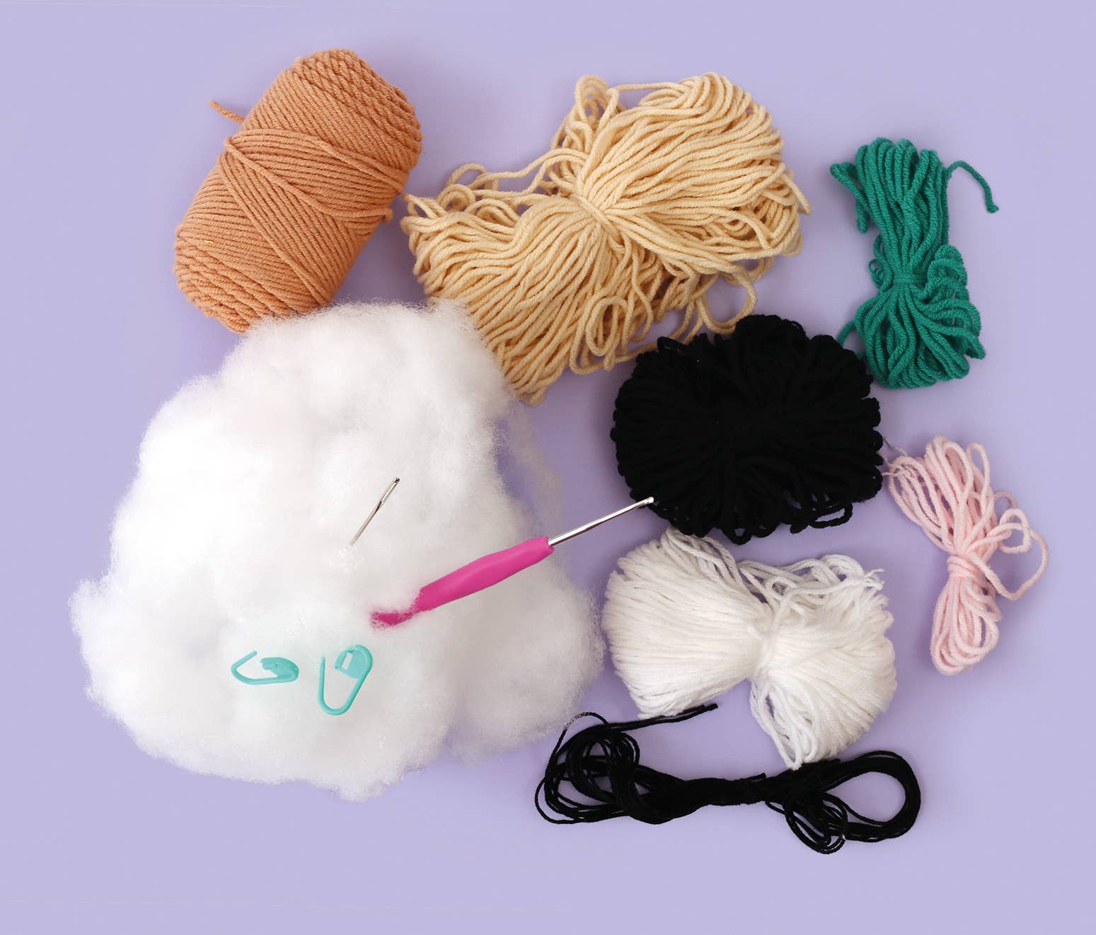 Graine Créative - Wholesale Brei- en haakbenodigdheden - Minigurumi-kit Nori aapje 10 cm3