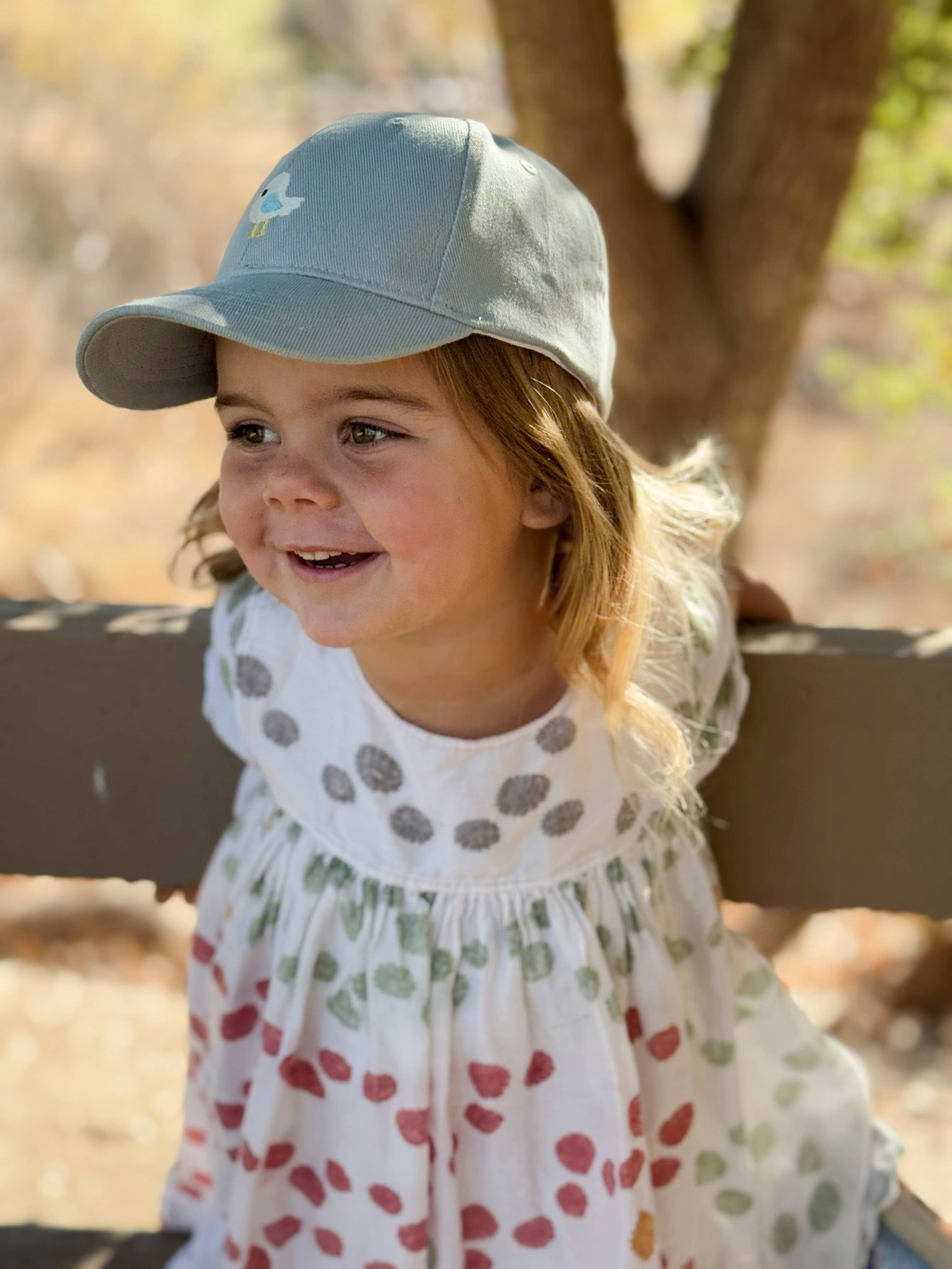 Peppercorn Kids - Wholesale Baseball Cap - Kids - Kids Baseball Hat - Birdie Patch - (Blue 2-6/7y)4