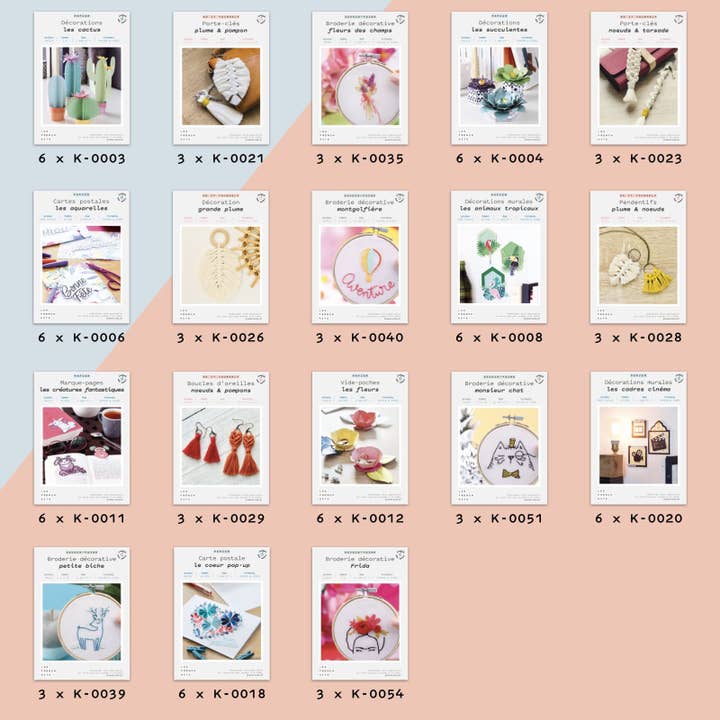 French Kits - Wholesale DIY Craft Kit - Implantation offer: 78 kits+Free display2