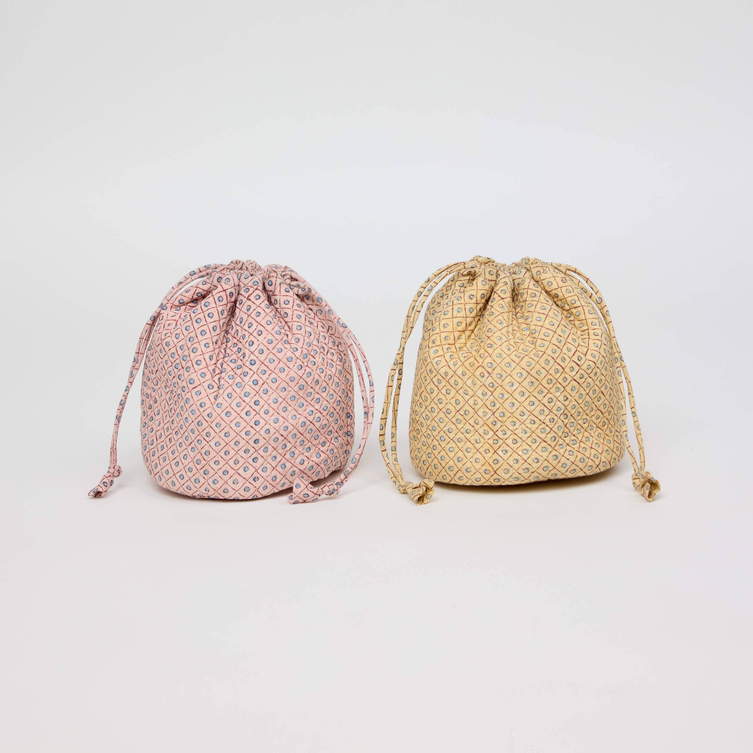 Craft Boat - Wholesale Pouch - Women's - Quilted Jewelry Pouch - Hand Block Printed