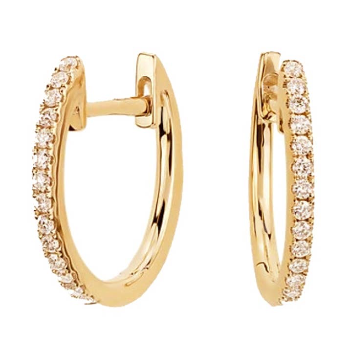 Medium Diamond Huggie for wholesale by Love Me Knots Hawaii