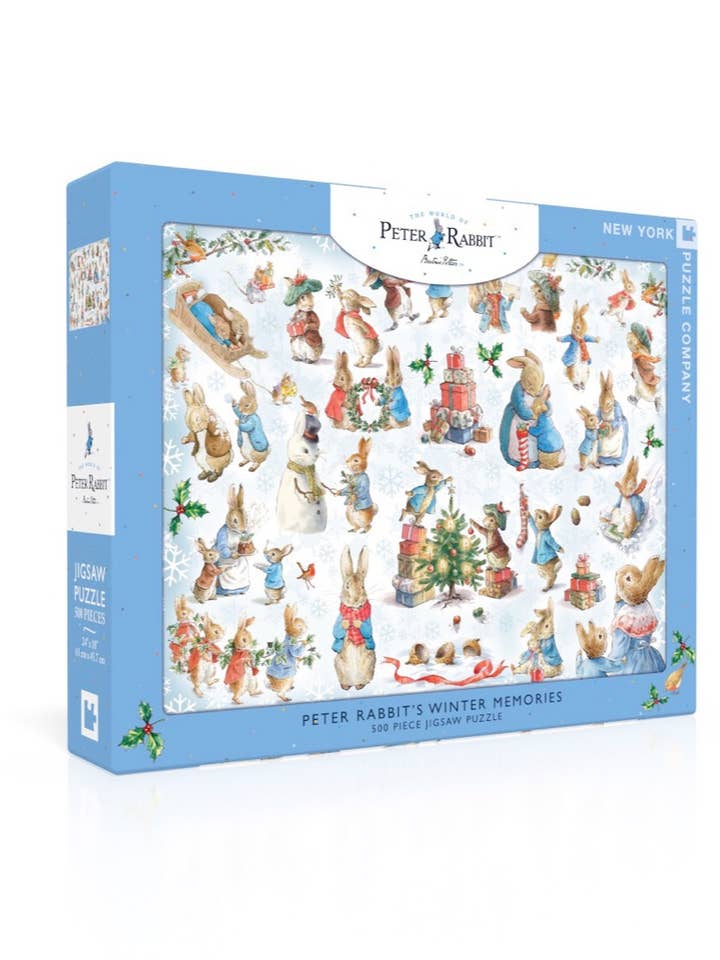 Peter Rabbit's Winter Memories - 500 Piece Jigsaw Puzzle for wholesale by New York Puzzle Company