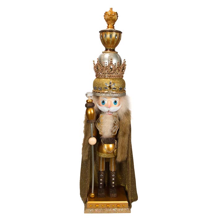 36" Hollywood Gold King Nutcracker for wholesale by Kurt S. Adler, Inc.
