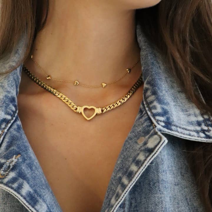 Sahira Jewelry Design – Colar pingente/pendente por atacado – Colar Coração Esme1