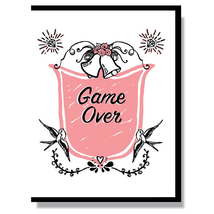 Game Over Card for wholesale by Smitten Kitten