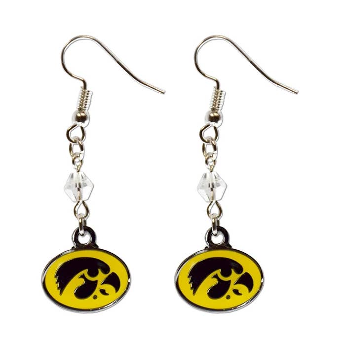 Iowa Hawkeyes Fan Earrings for wholesale by Fan Frenzy Gifts