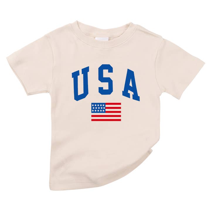 Chemise bio pour bébé bébé, style militaire, drapeau américain, 4 juillet pour la vente par Spunky Stork