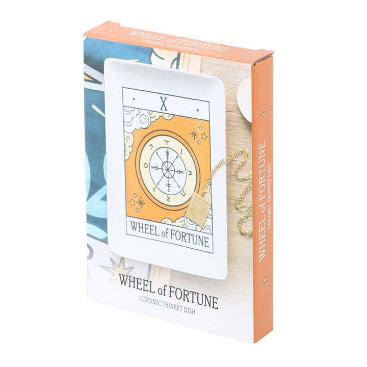 Something Different Wholesale - Wholesale Jewelry Dish - The Wheel of Fortune Vintage Tarot Card Trinket Dish3