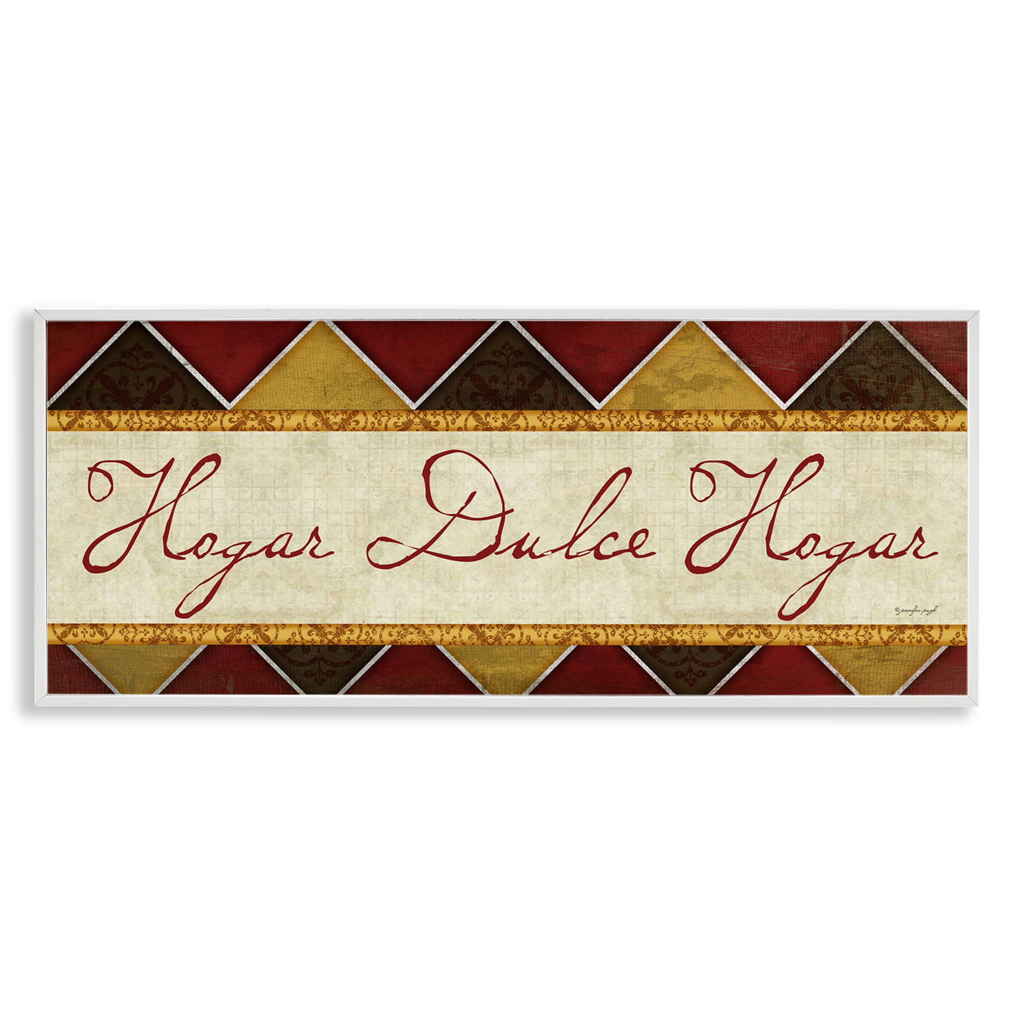 Stupell Industries - Wholesale Wall Decor - Kids & Baby - Hogar Dulce Hogar Patrón Tradicional Framed Giclee Art20