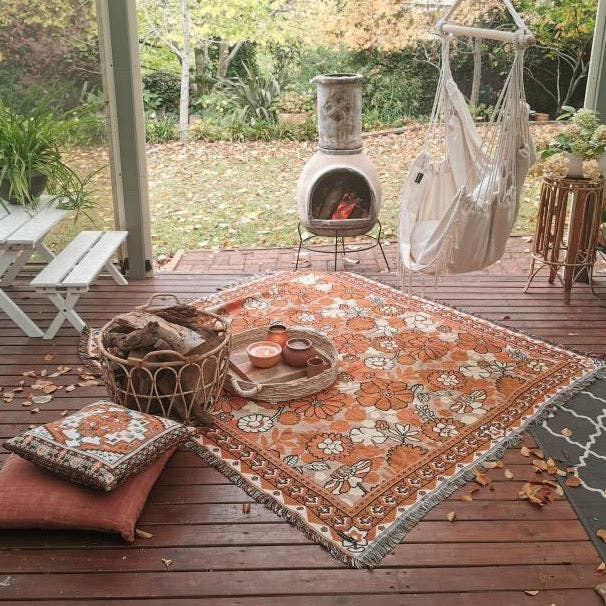HENDEER – wholesale Picnic blanket – 'Penny Lane' Woven Picnic Rug/Throw