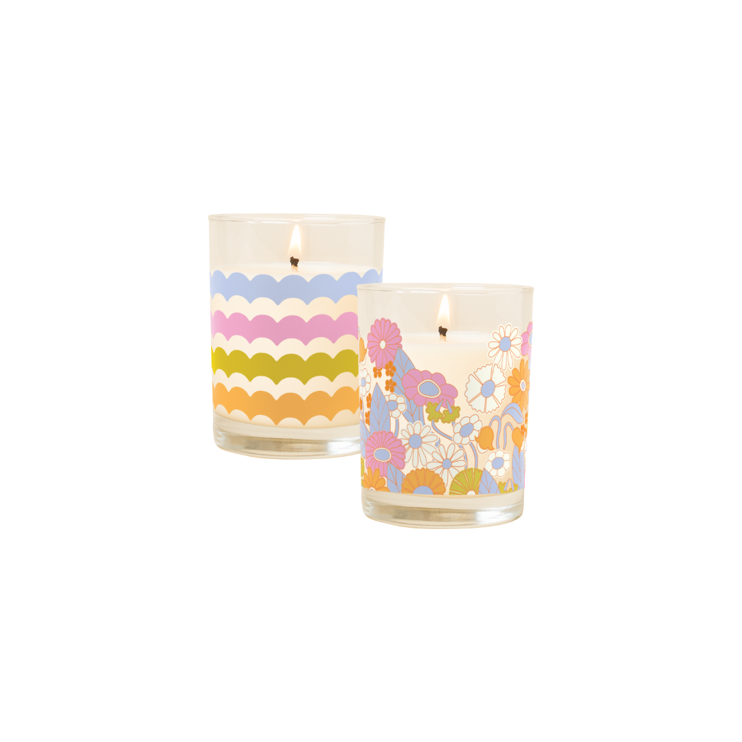 Talking Out of Turn - Wholesale Jar/Filled Candle - Rocks Glass Candles - Delightful4