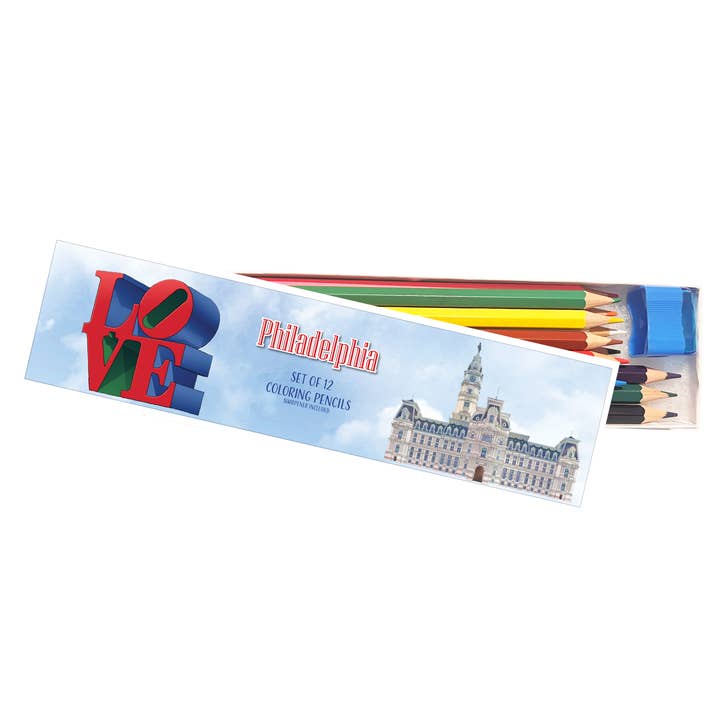 Boîte à crayons à colorier Philadelphia pour la vente par Color Our Town