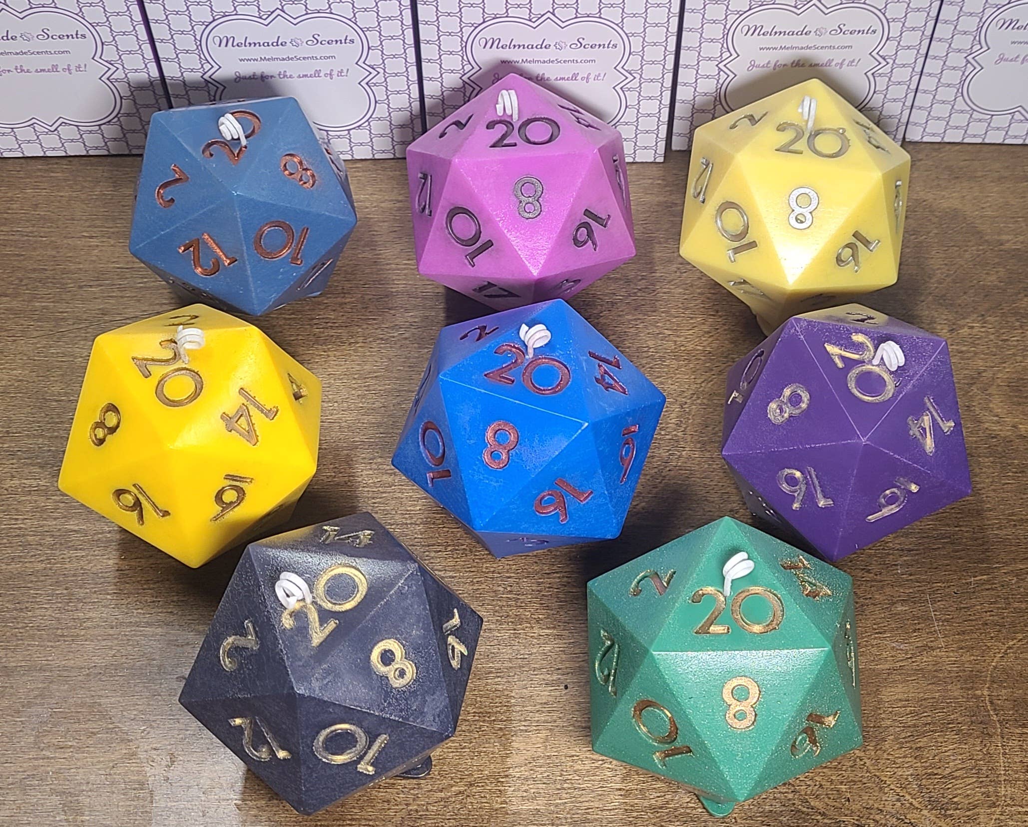 Melmade Scents - Vente Bougies originales - Bougies RPG Dice avec Die Inside4