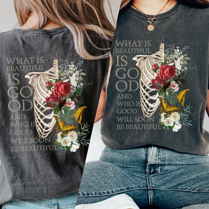 What Is Beautiful Is Good, Philosophy T-shirt, Graphic Tee, Lifestyle Tee, Workout Tshirt, Workout Shirt, Cute Tshirt for wholesale by AFAdesignsCo