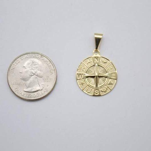 MIA Jewelry - Wholesale Individuele bedel/hanger - Gouden kompas hanger, kompas sieraden cadeau voor haar1