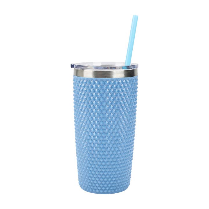 Bioworld Merchandising - Wholesale Insulated Mug/Tumbler - Lilo & Stitch Stitch Character Face Blue 20 Oz Spiked Tumbler4