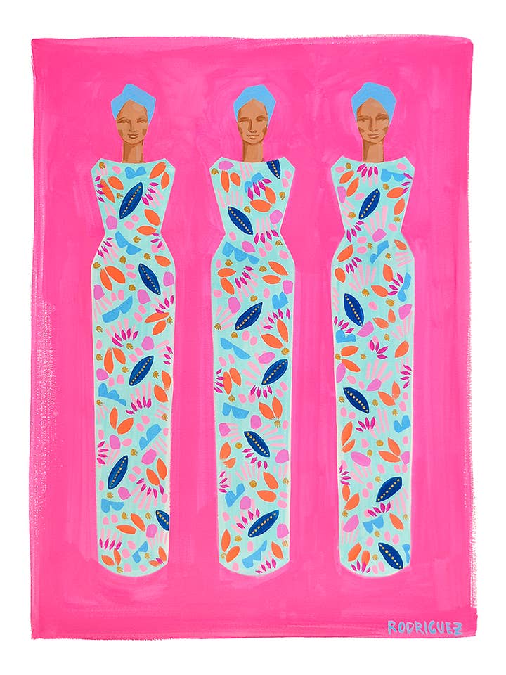 FRESCO TRIPLE GODDESS PRINT for wholesale by Marianne Angeli Rodriguez Gallery