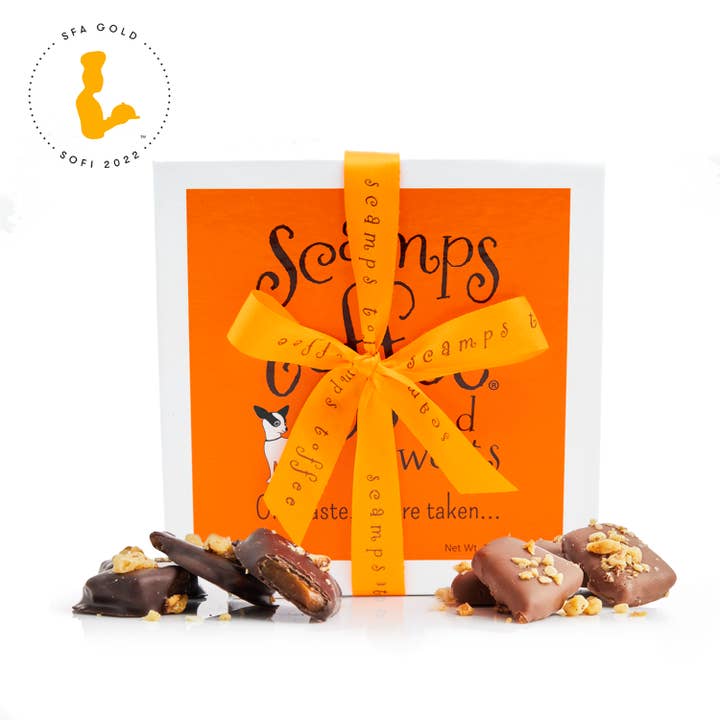Scamps Toffee - Wholesale Chocolate Box - 8oz Box - Toffee - Chocolate Covered