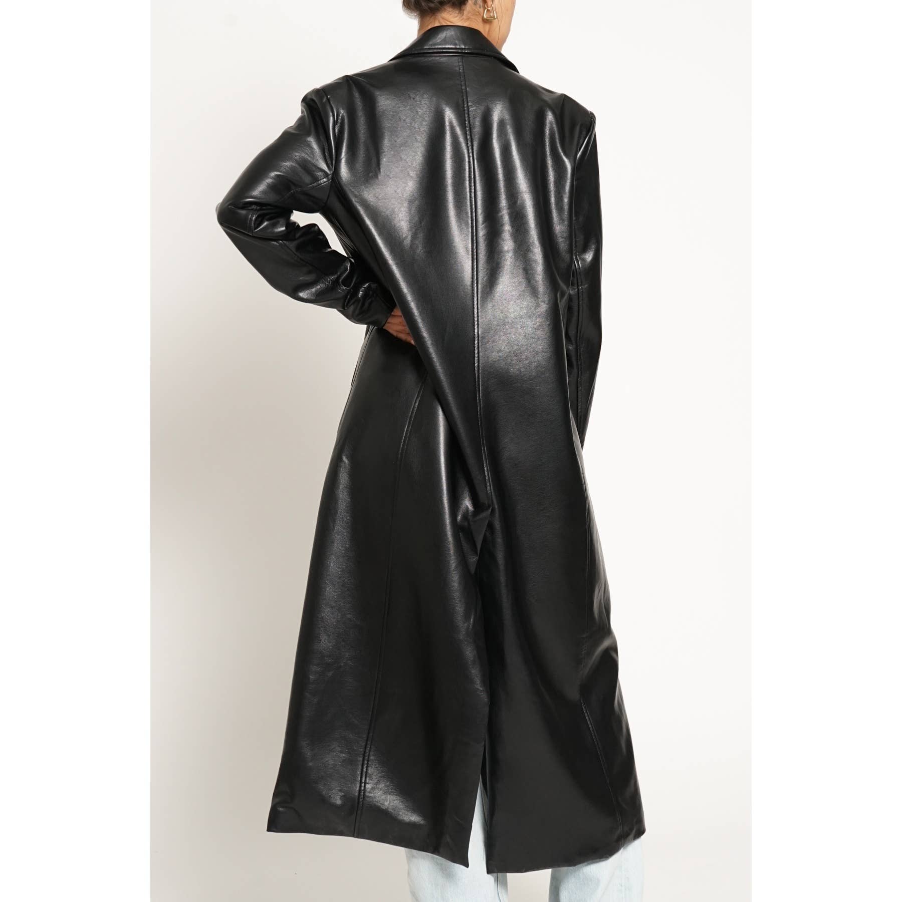 Sans Souci - Wholesale Coat - Women's - LONG PU COAT2