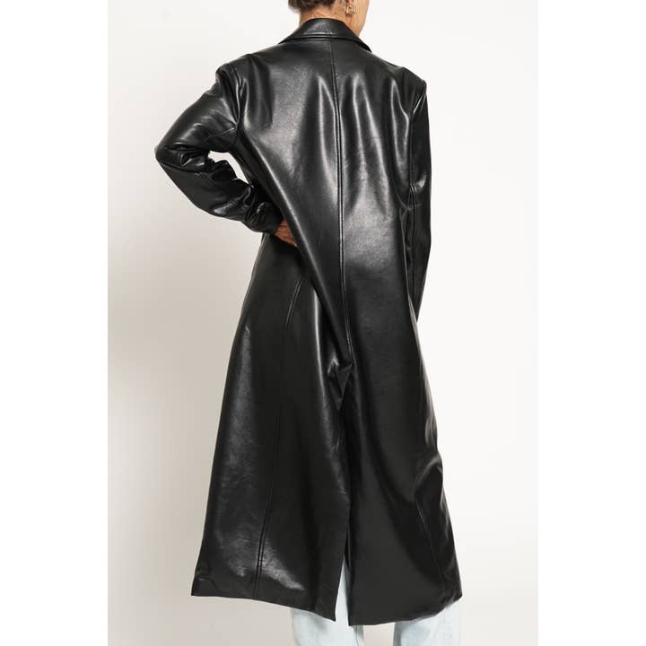 Sans Souci - Wholesale Coat - Women's - LONG PU COAT2