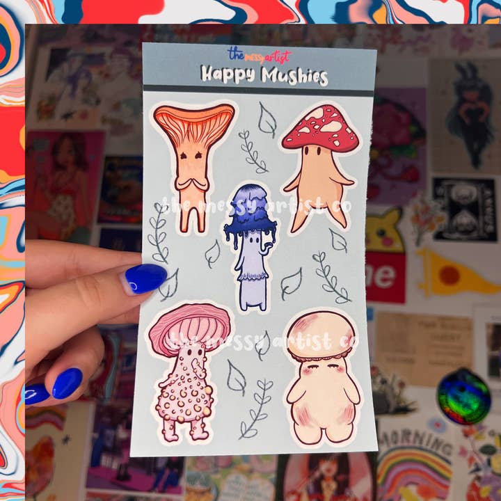 Stickerbogen, Planer und Tagebuch-Sticker für den Großhandel von The Messy Artist Co.