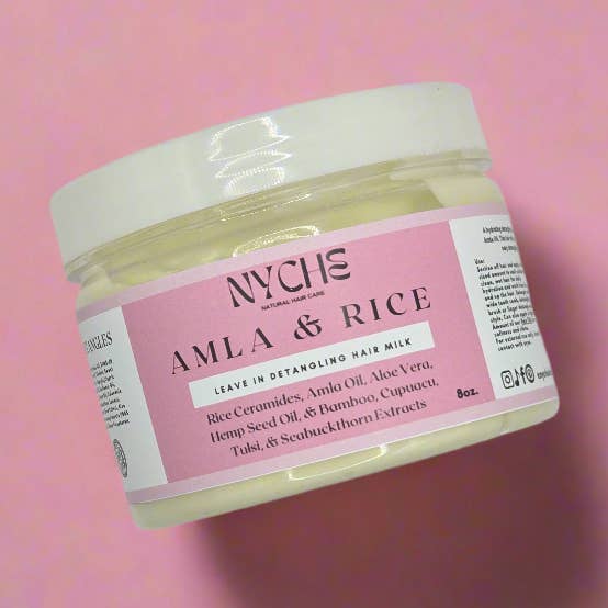 Amla & Rice Leave- In Hair Milk With Amla, Tulsi Extract, Rice Ceramides, Fenugreek, Shikakai Extract for wholesale by Nyche Hair LLC