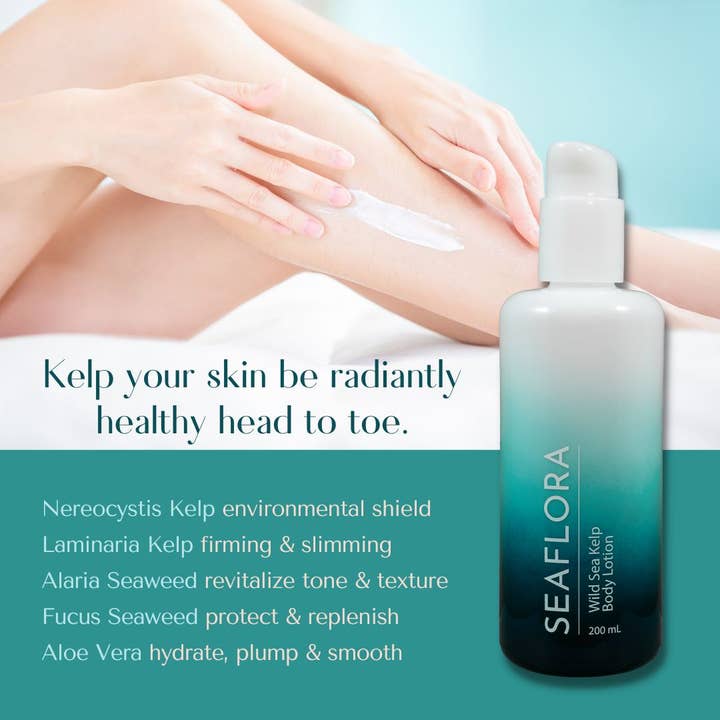 Seaflora Skincare – wholesale Lotioner och fuktkrämer – Wild Sea Kelp Body Lotion: Läka, Tona, Näring med 4 Kelps1