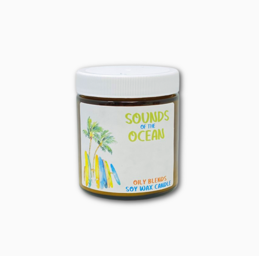 Oily Blends - Wholesale Jar/Filled Candle - Summer Small Candles - 25 Hour Burn Time Soy Wax Candles6
