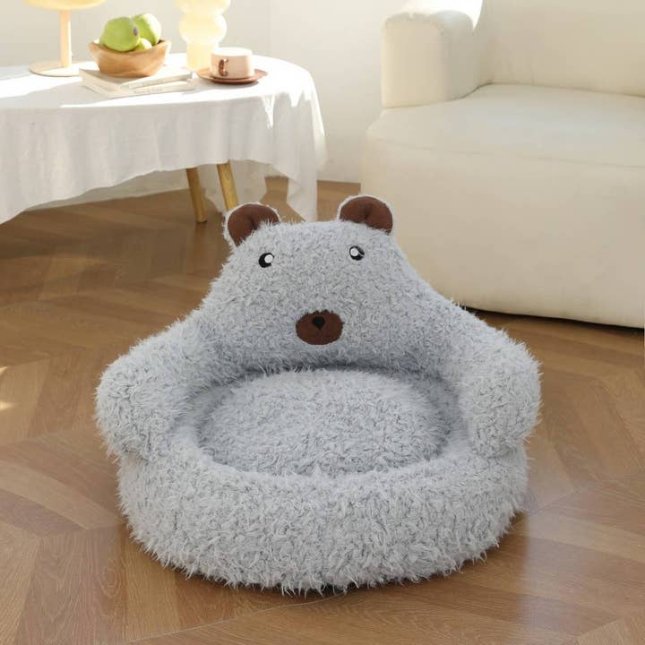 Alpaca Plush Pet Bed, Non-slip, With Backrest_CWMM5267 for wholesale by PAWPAWwholesale