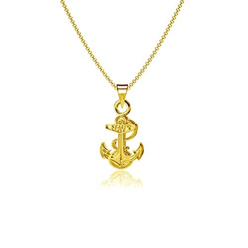 US Naval Academy Pendant Necklace - Gold Plated for wholesale by Dayna Designs