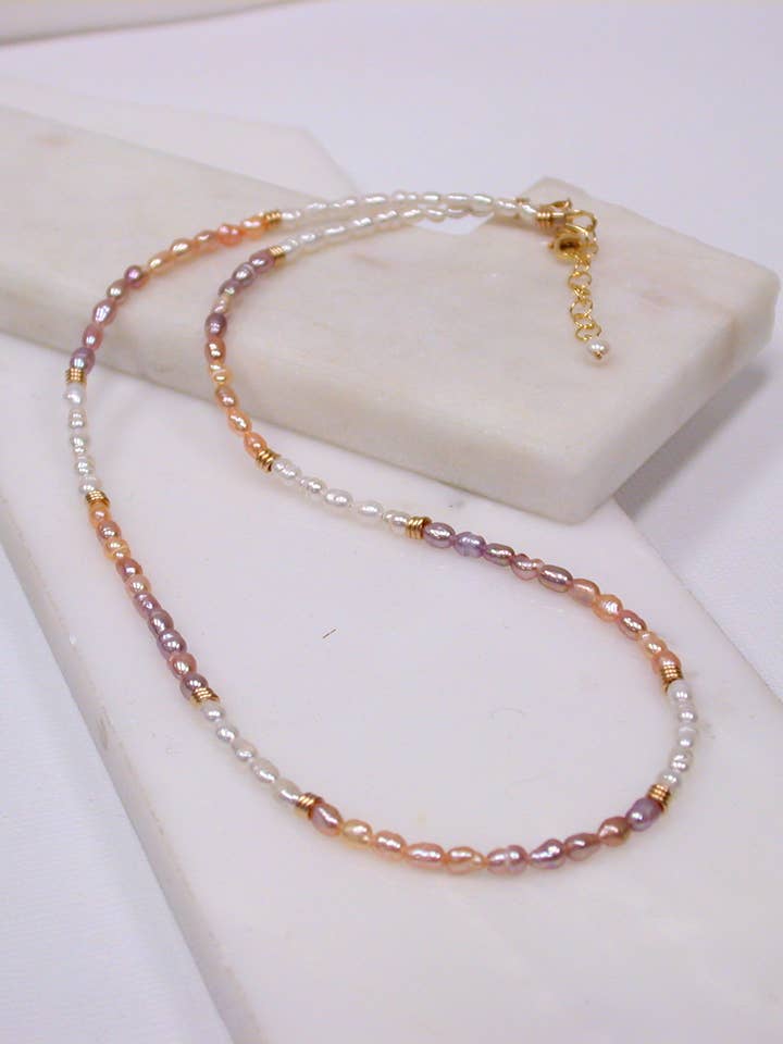 Collier en perles véritables. pour la vente par Linda Trent Jewelry