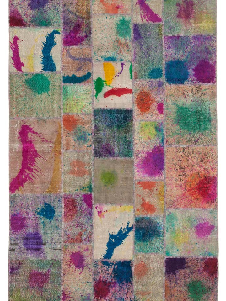 7x10 Mehrfarbiger Patchwork-Teppich - 31354 für den Großhandel von RUG N CARPET