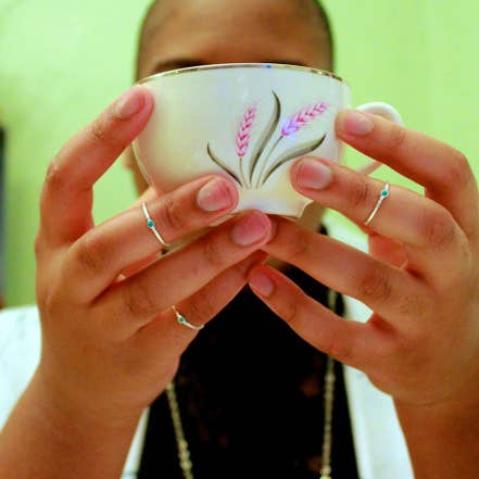 Fair Anita - Wholesale Jewelry Set - Tiny Stone Sterling Stacking Ring Set - Turquoise3