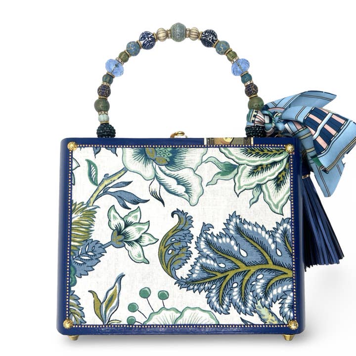 Mala Azul com Missangas Crawford por atacado de Darling and Company