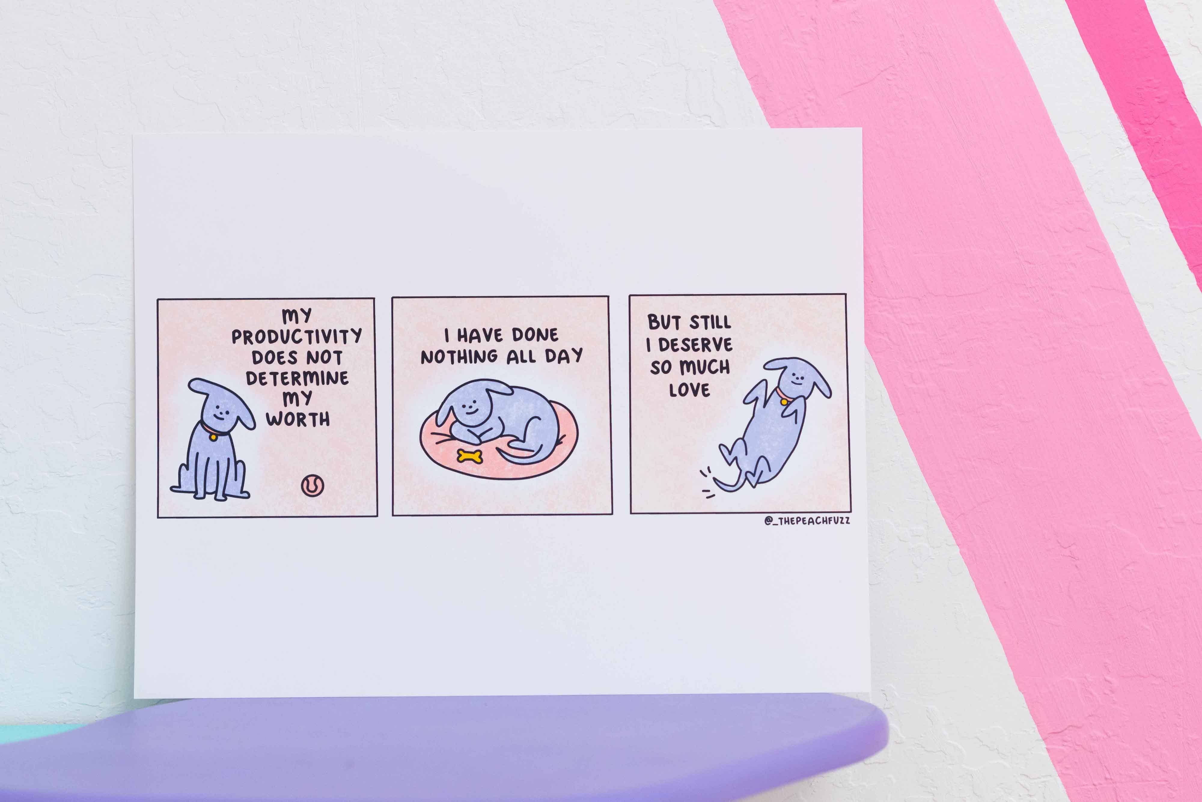 The Peach Fuzz – Impressão artística por atacado – Impressão Dog Days1