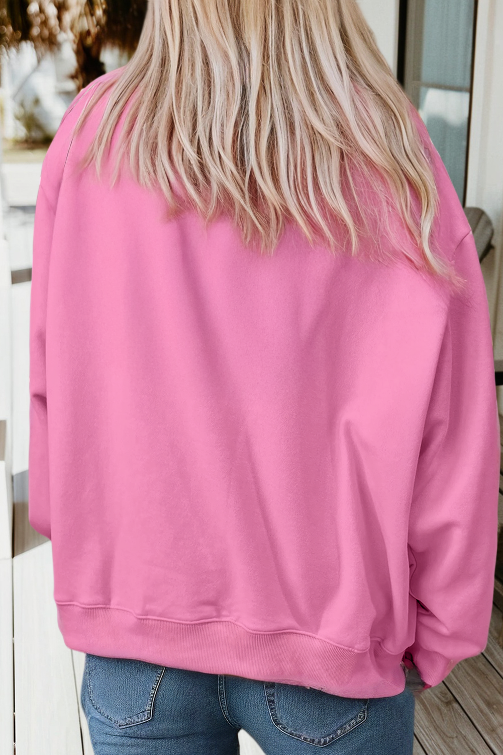 66DISCO - Wholesale Sweatshirt - Women's - 66 Plus Size Blessed Embroidered Mock Neck Sweatshirt (S-4X)7