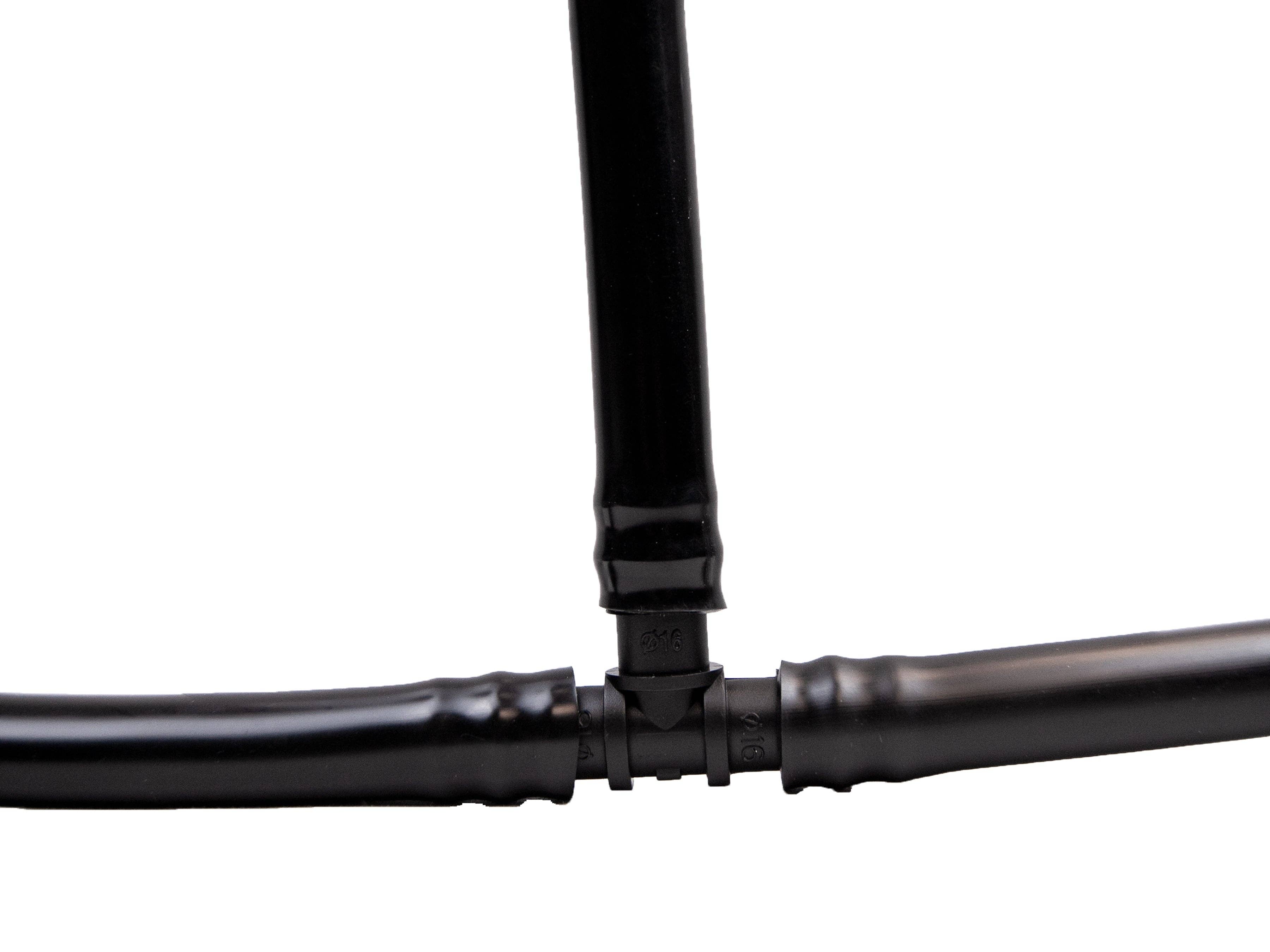 Viagrow - Venta al por mayor Herramientas de jardín - Conector de Irrigación en T con Espiga de 1/2 pulgada Viagrow, Negro, 50 Unidades por Paquete6