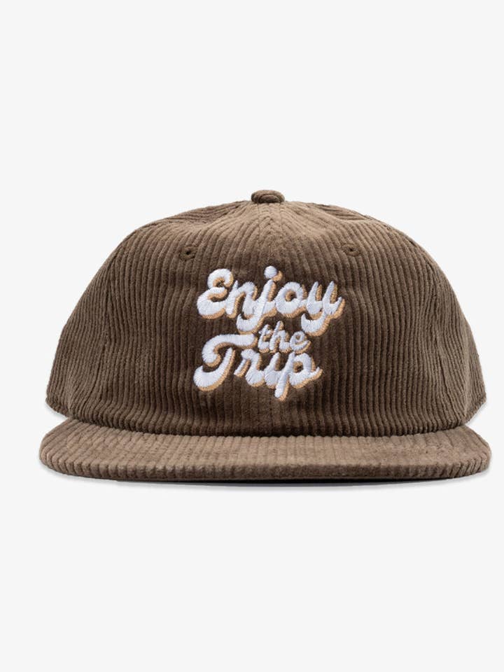 Enjoy the Trip Walnut Cord Cap for wholesale by Dipped®