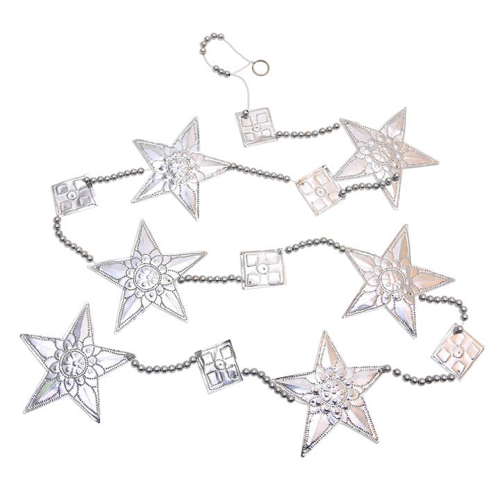 NOVICA - Wholesale Bunting/Garland - Novica Handmade Shining Stars Aluminum Garland (Set Of 3)