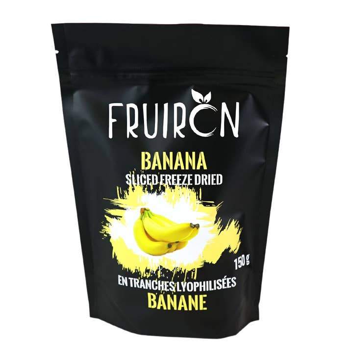 Banane tranchée lyophilisée 150 g Fruiron pour la vente par Fruiron