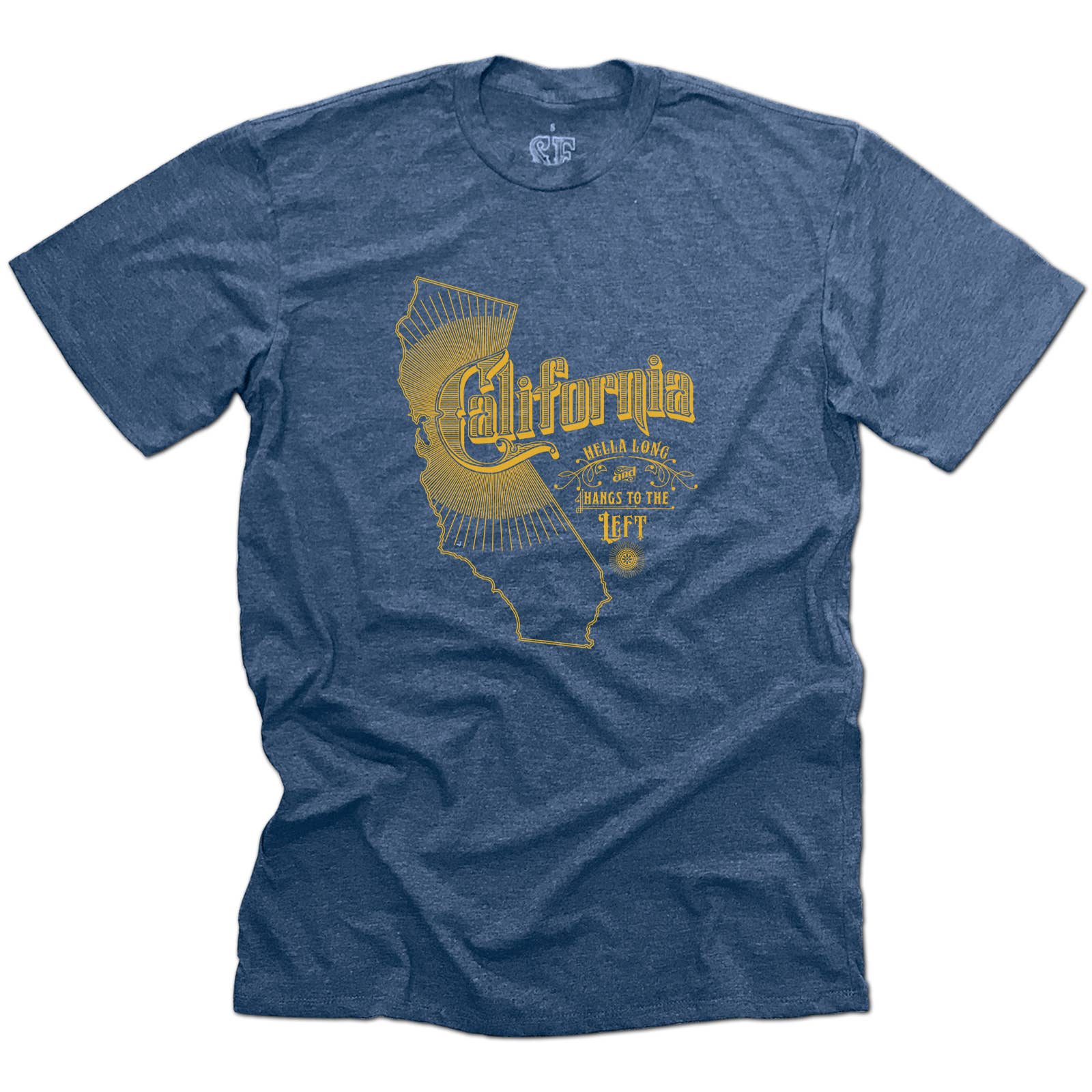 SF Mercantile - Wholesale Screen Printed T-Shirt - Unisex - California Hella Long and Hangs to the Left, Unisex Tee2