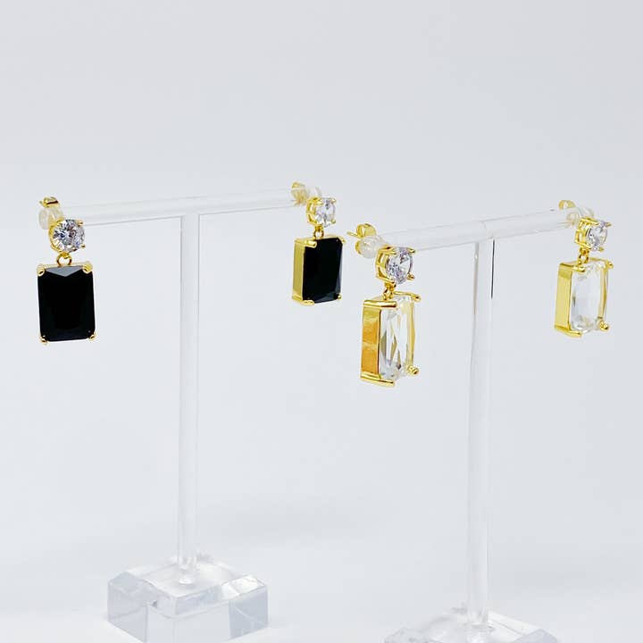Ellison+Young - Wholesale Stud/Post Earrings - Banquet In Castle Jewel Earrings