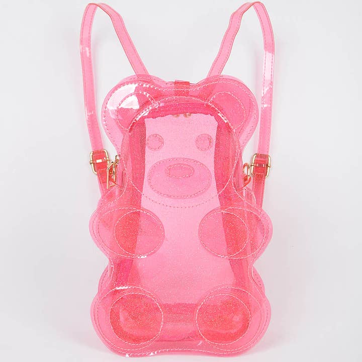 3AM BY H&D ACCESSORIES - Wholesale Backpack - Women's - Transparent Teddy Bear Backpac