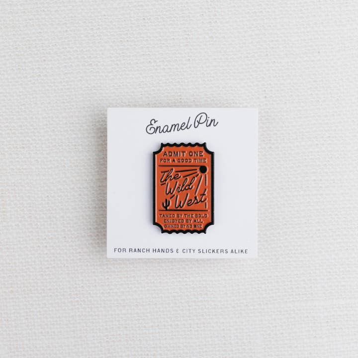 Morgan Lacey Hart – Großhandel Anstecker/Button – Eintrittskarte zum West Enamel Pin