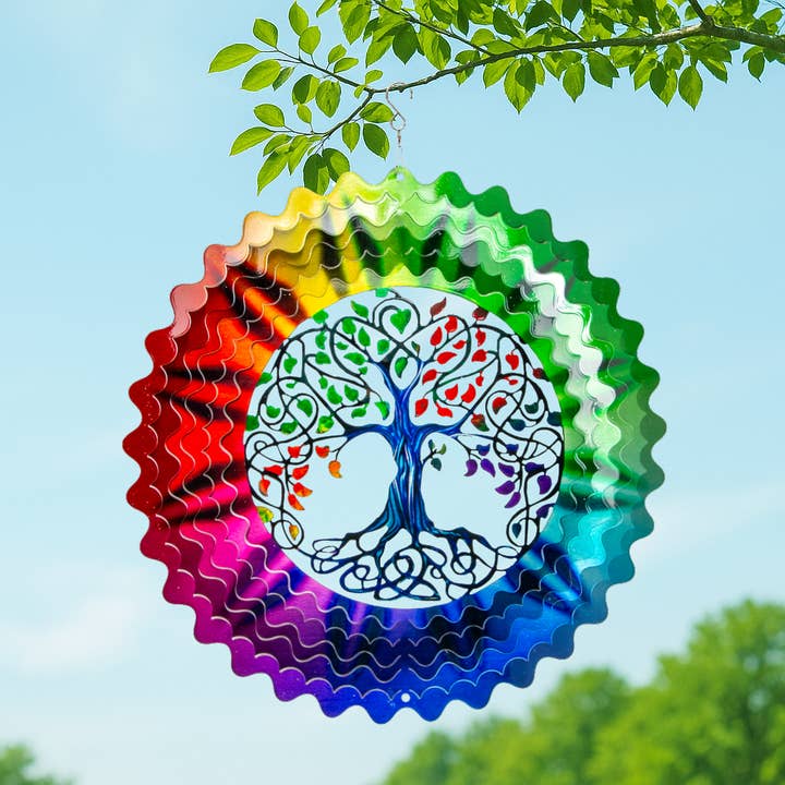 Spinfinity Designs - Wholesale Wind Spinner - Tree of Life Multi-Color - Large Wind Spinner1