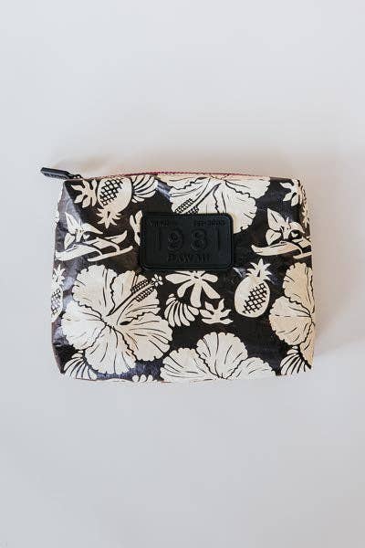 Wings Hawaii - Wholesale Pouch - Women's - Adventure Pouch - Black + Tan Aloha2